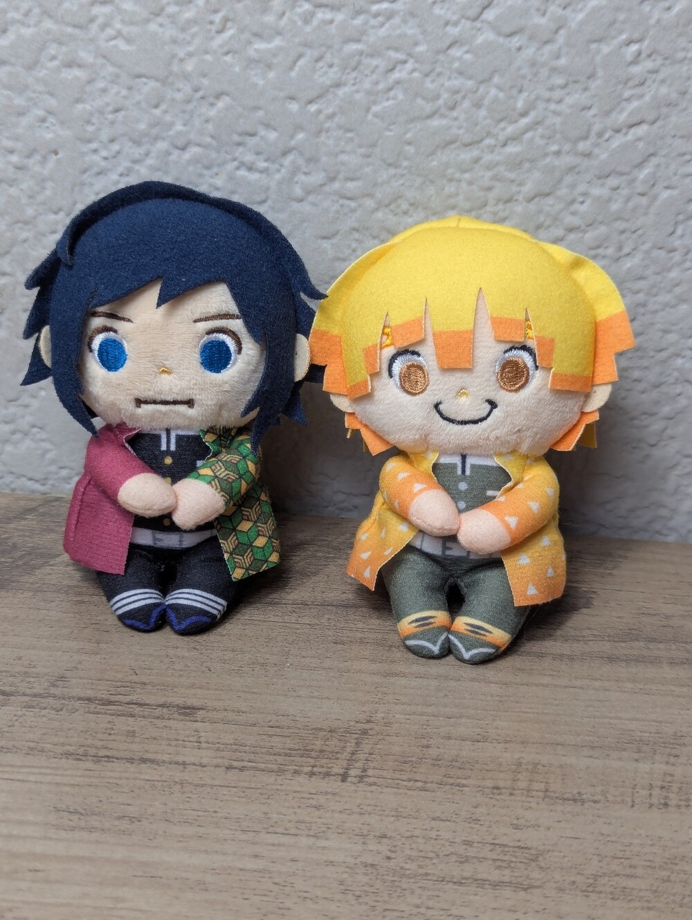 Demon Slayer Chokkori-San Mini Plush Set Zenitsu & Giyu Tomioka Takara Tomy